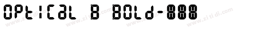 Optical B Bold字体转换